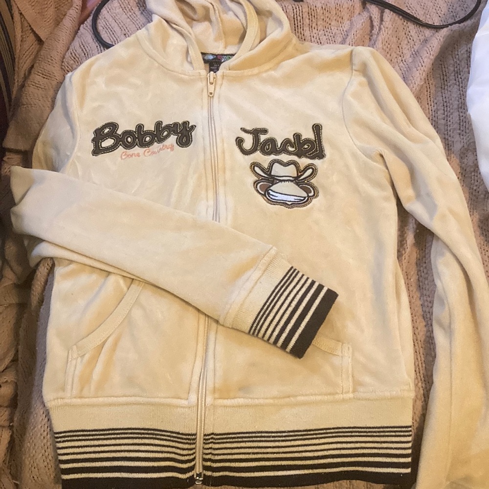 Yellow&brown Y2K Bobby jack tracksuit jacket